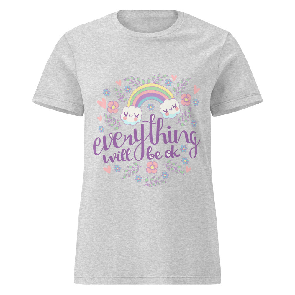 Rainbow - Everything will be ok | Women's Basic Softstyle T-Shirt | Gildan 64000L