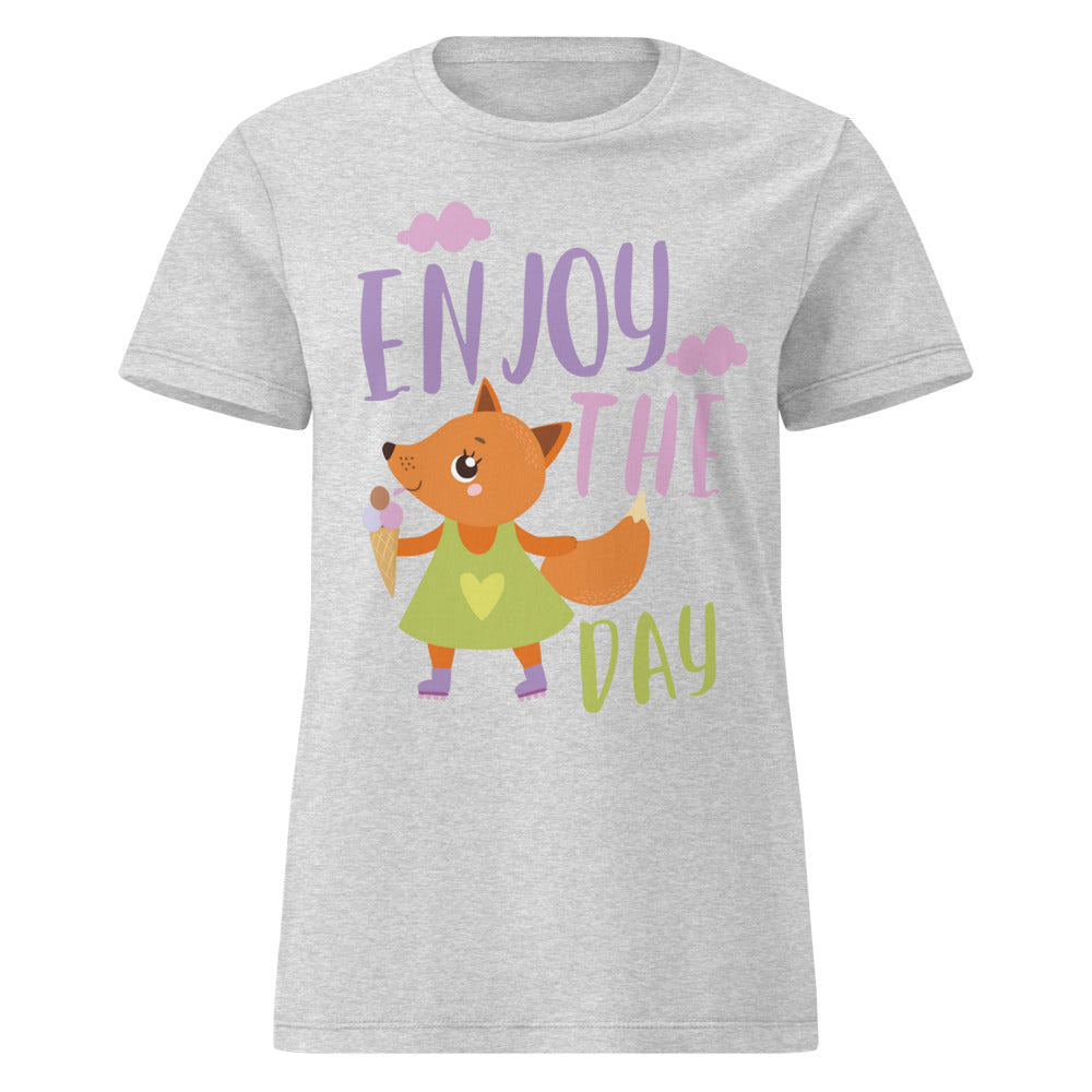 Orange fox - Ẹnoy the day | Women's Basic Softstyle T-Shirt | Gildan 64000L