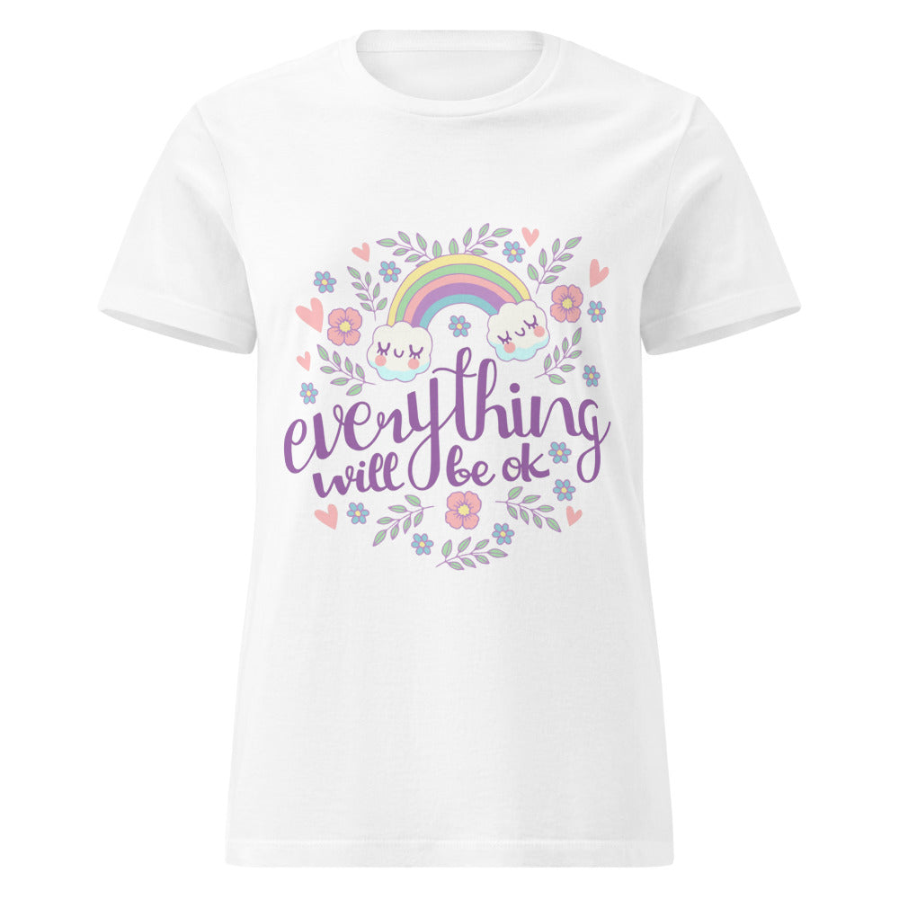 Rainbow - Everything will be ok | Women's Basic Softstyle T-Shirt | Gildan 64000L