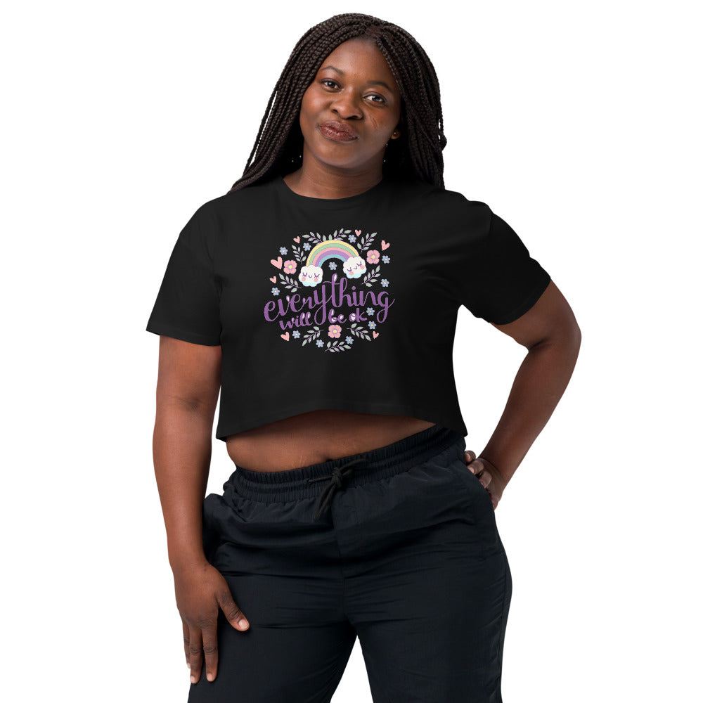 Rainbow - Everything will be ok | Women's Crop Top | AS Colour 4062