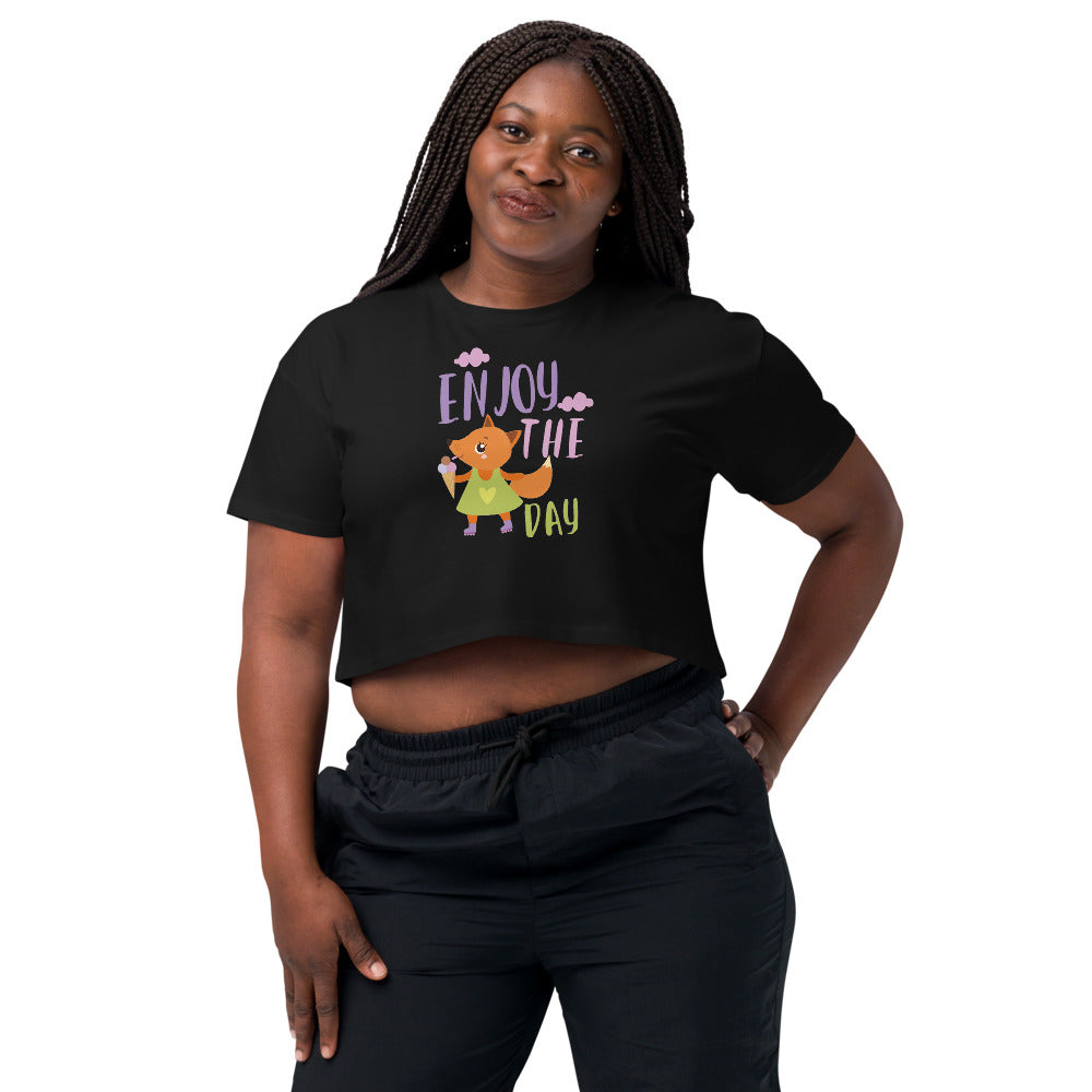 Orange fox - Ẹnoy the day | Women's Crop Top | AS Colour 4062