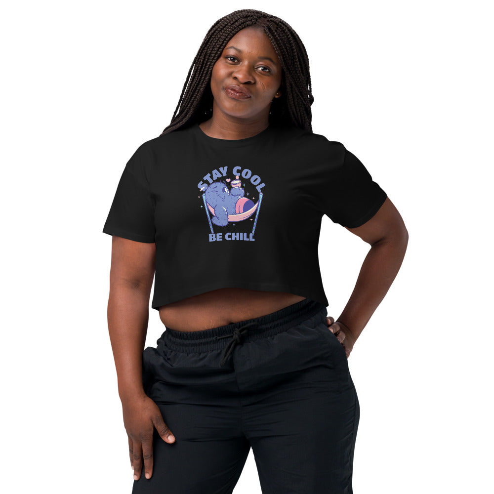 Stay cool be chill | Women's Crop Top | AS Colour 4062