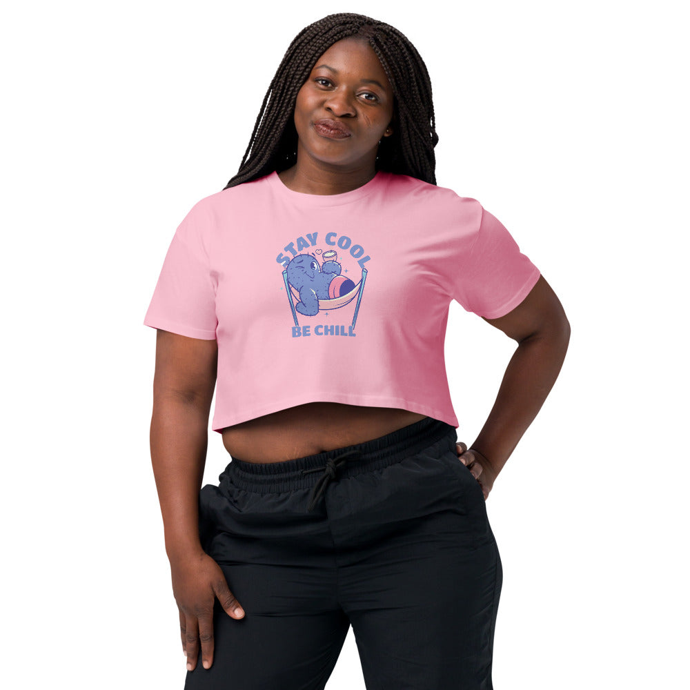 Stay cool be chill | Women's Crop Top | AS Colour 4062