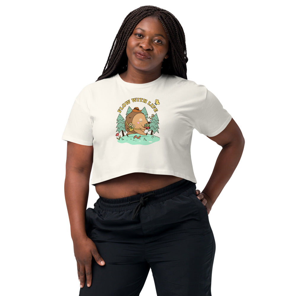 Flow with life | Women's Crop Top | AS Colour 4062