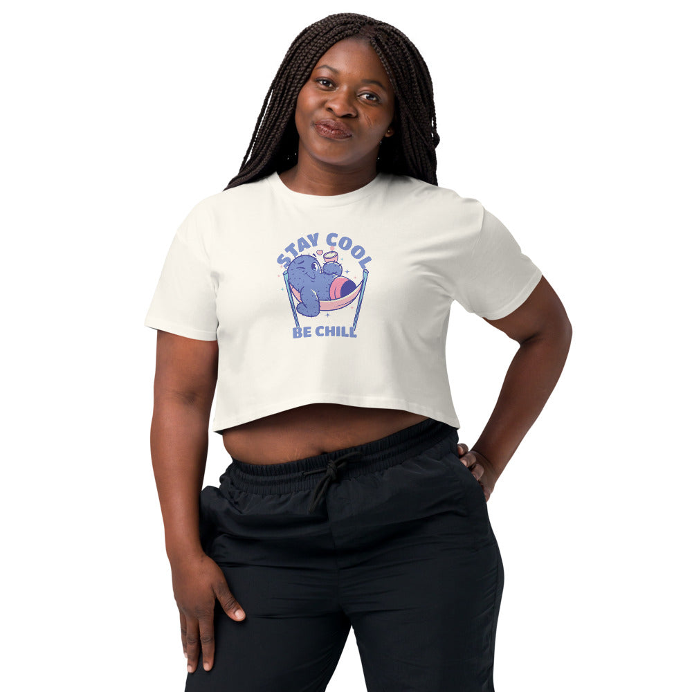 Stay cool be chill | Women's Crop Top | AS Colour 4062