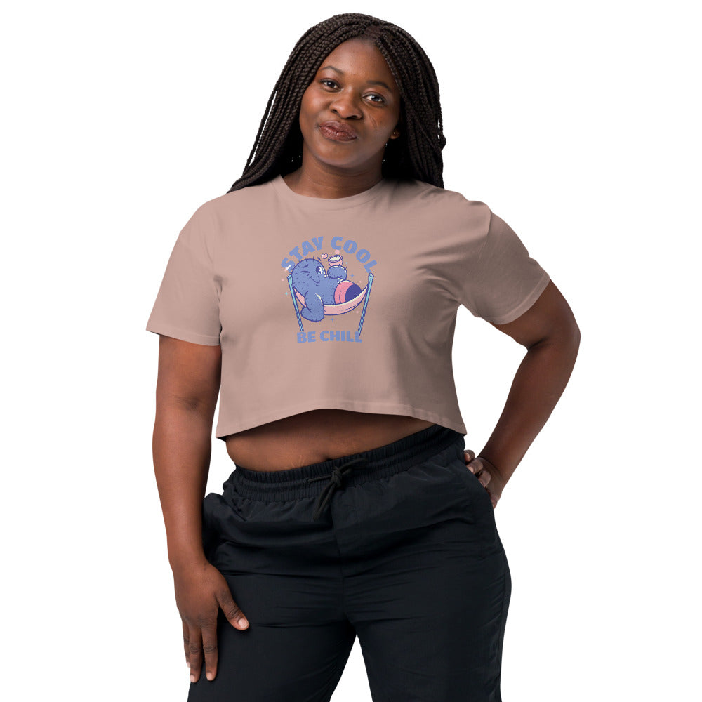 Stay cool be chill | Women's Crop Top | AS Colour 4062
