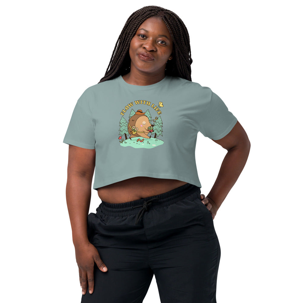 Flow with life | Women's Crop Top | AS Colour 4062