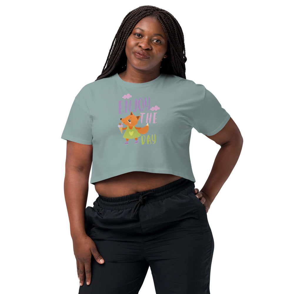 Orange fox - Ẹnoy the day | Women's Crop Top | AS Colour 4062