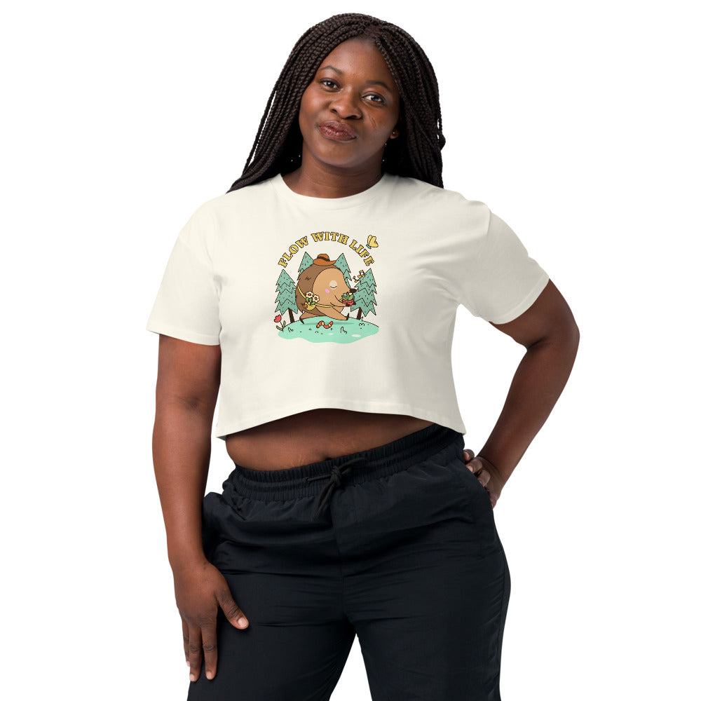 Flow with life | Women's Crop Top | AS Colour 4062