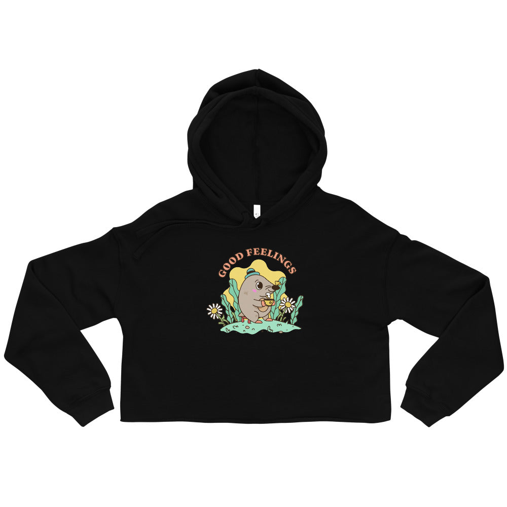 Good feelings | Women's Cropped Hoodie | Bella + Canvas 7502