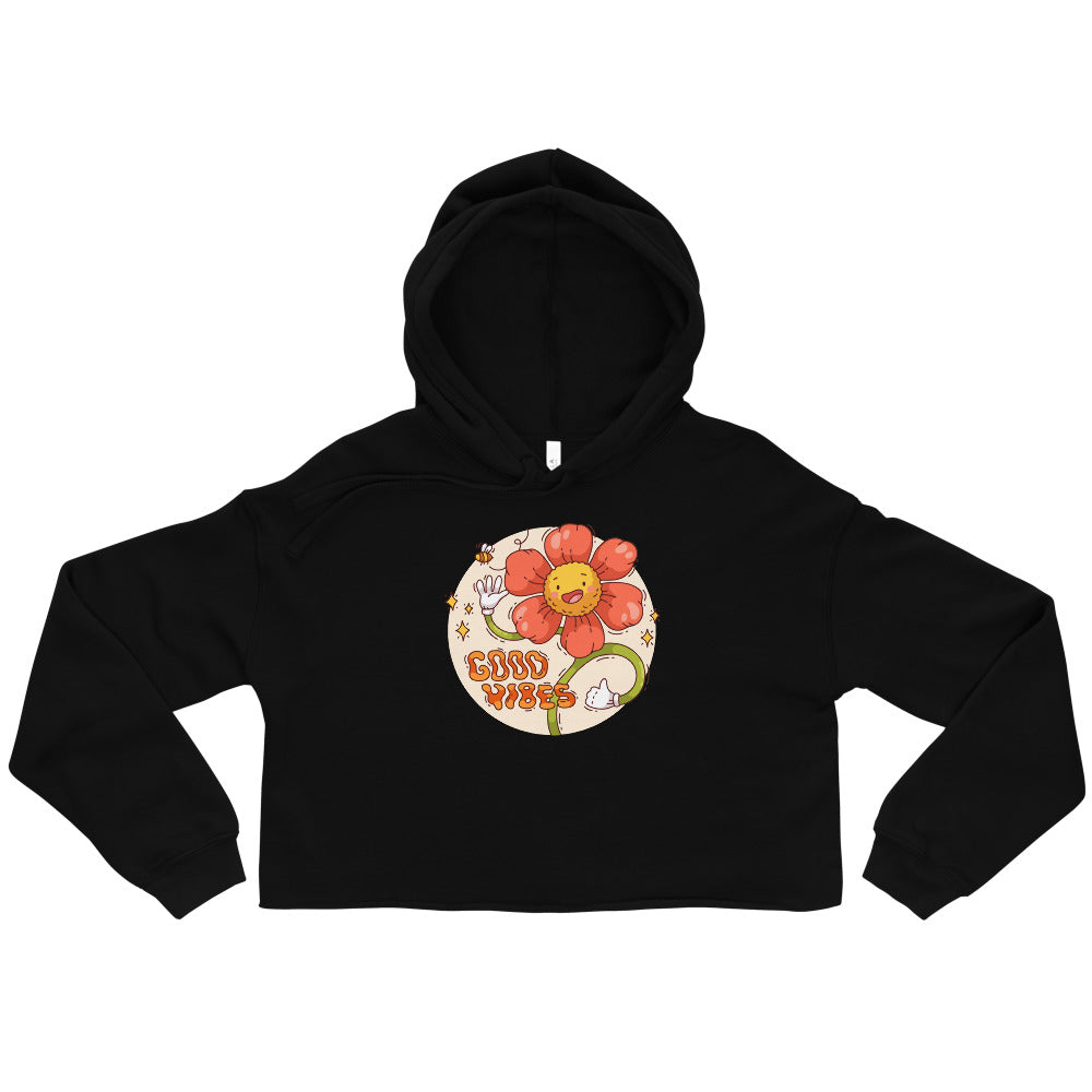 Good vides | Women's Cropped Hoodie | Bella + Canvas 7502