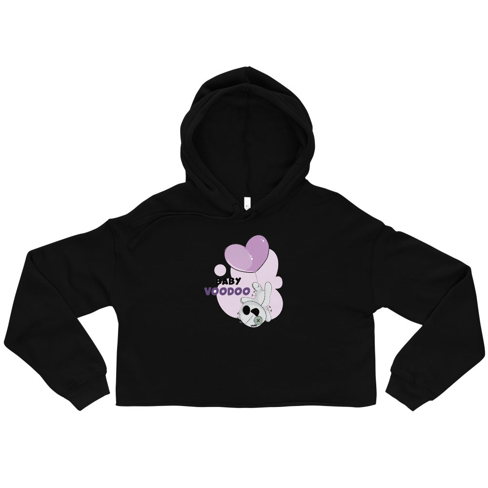 Ted heart - Baby voodoo | Women's Cropped Hoodie | Bella + Canvas 7502