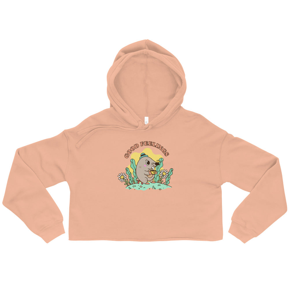 Good feelings | Women's Cropped Hoodie | Bella + Canvas 7502