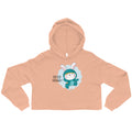Green rabbit - HIP HIP HOORAAAY | Women's Cropped Hoodie | Bella + Canvas 7502
