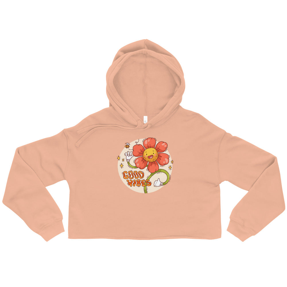 Good vides | Women's Cropped Hoodie | Bella + Canvas 7502