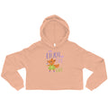 Orange fox - Ẹnoy the day | Women's Cropped Hoodie | Bella + Canvas 7502