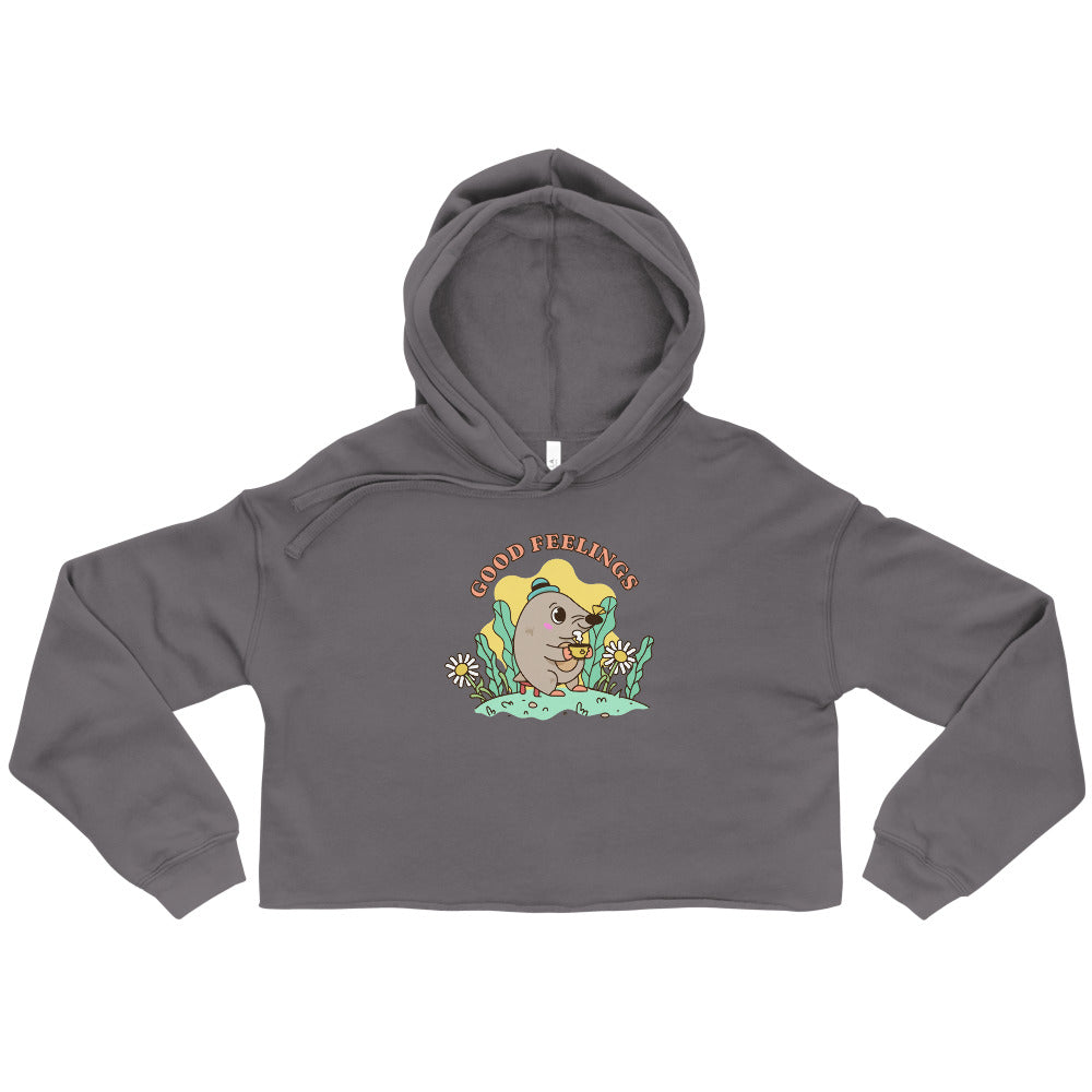 Good feelings | Women's Cropped Hoodie | Bella + Canvas 7502