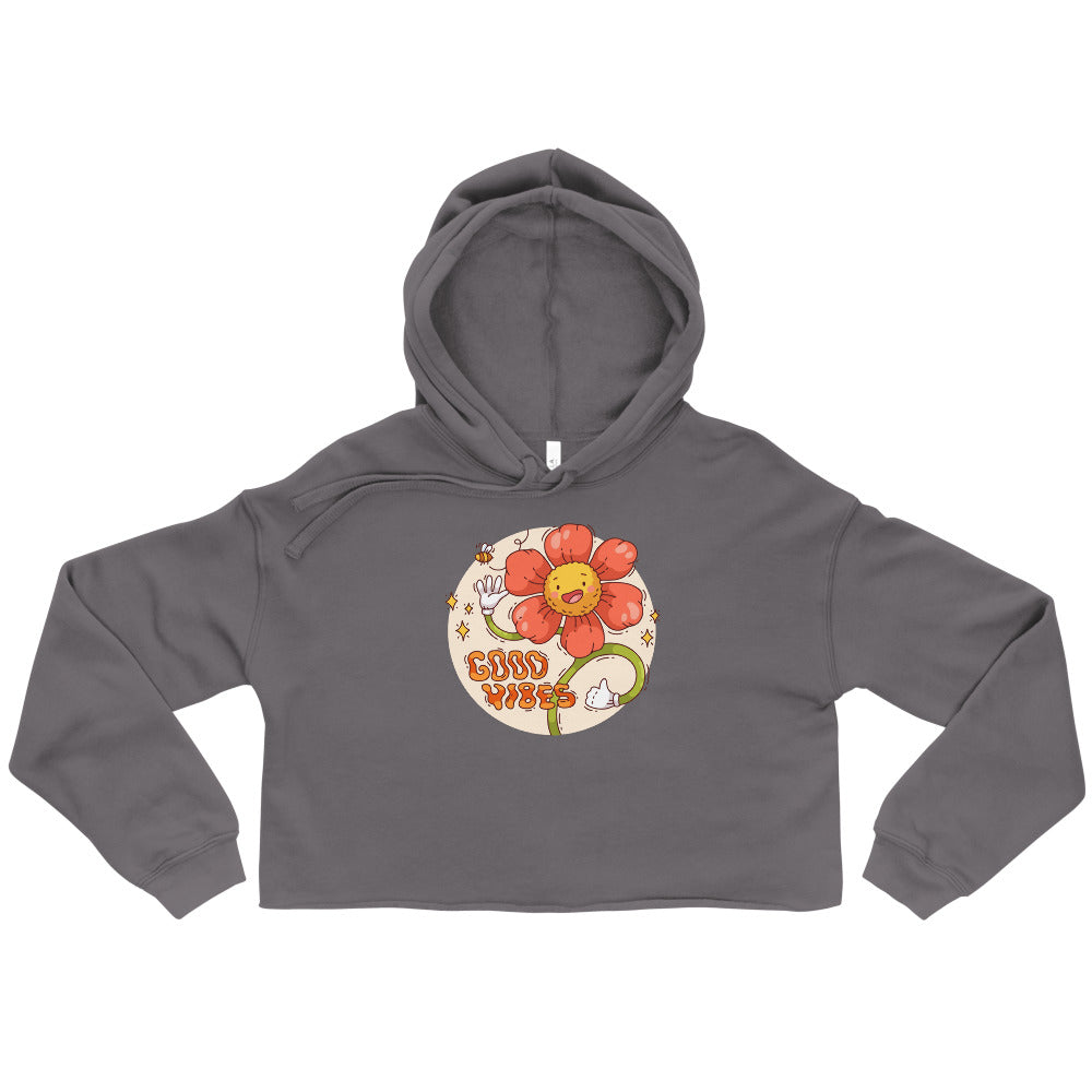 Good vides | Women's Cropped Hoodie | Bella + Canvas 7502