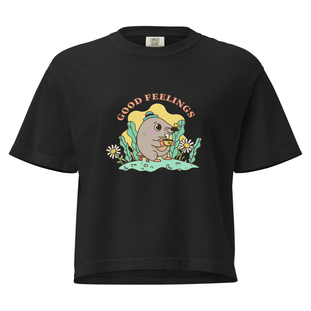 Good feelings | Women's Heavyweight Boxy T-Shirt | Comfort Colors 3023CL
