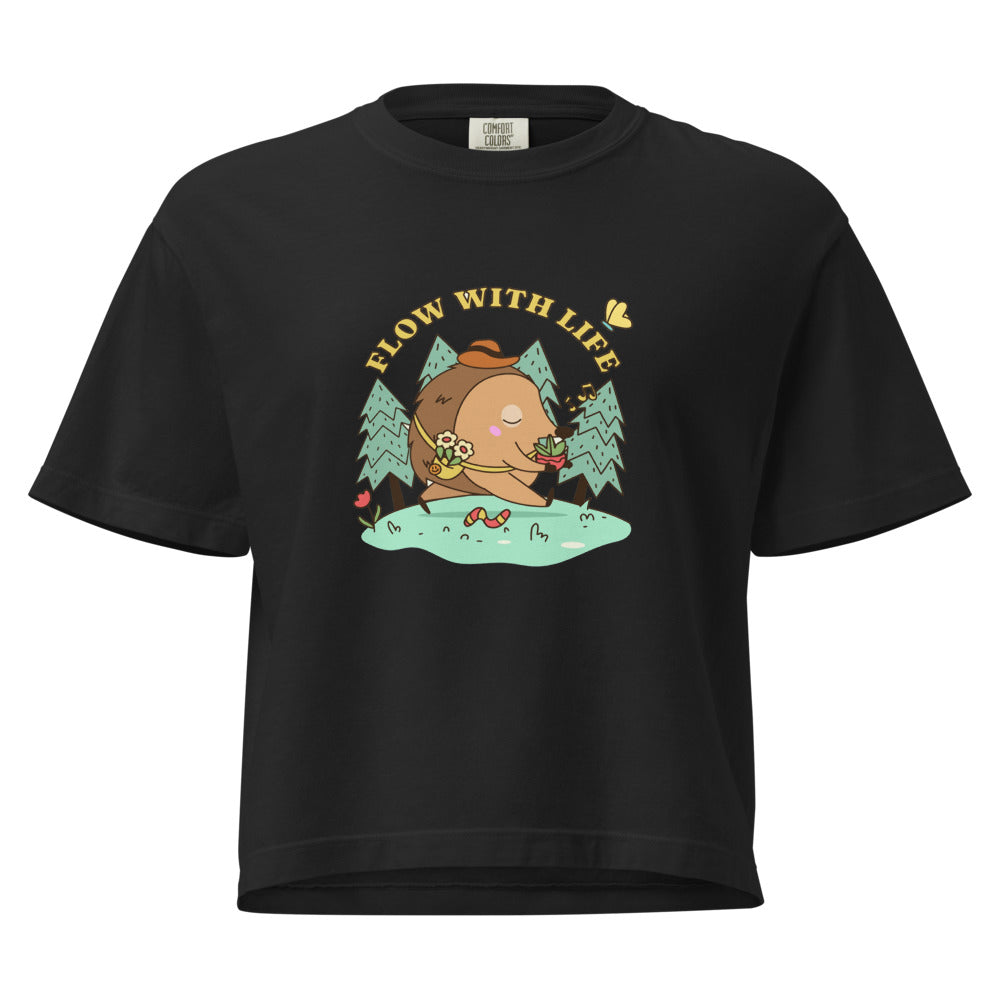 Flow with life | Women's Heavyweight Boxy T-Shirt | Comfort Colors 3023CL