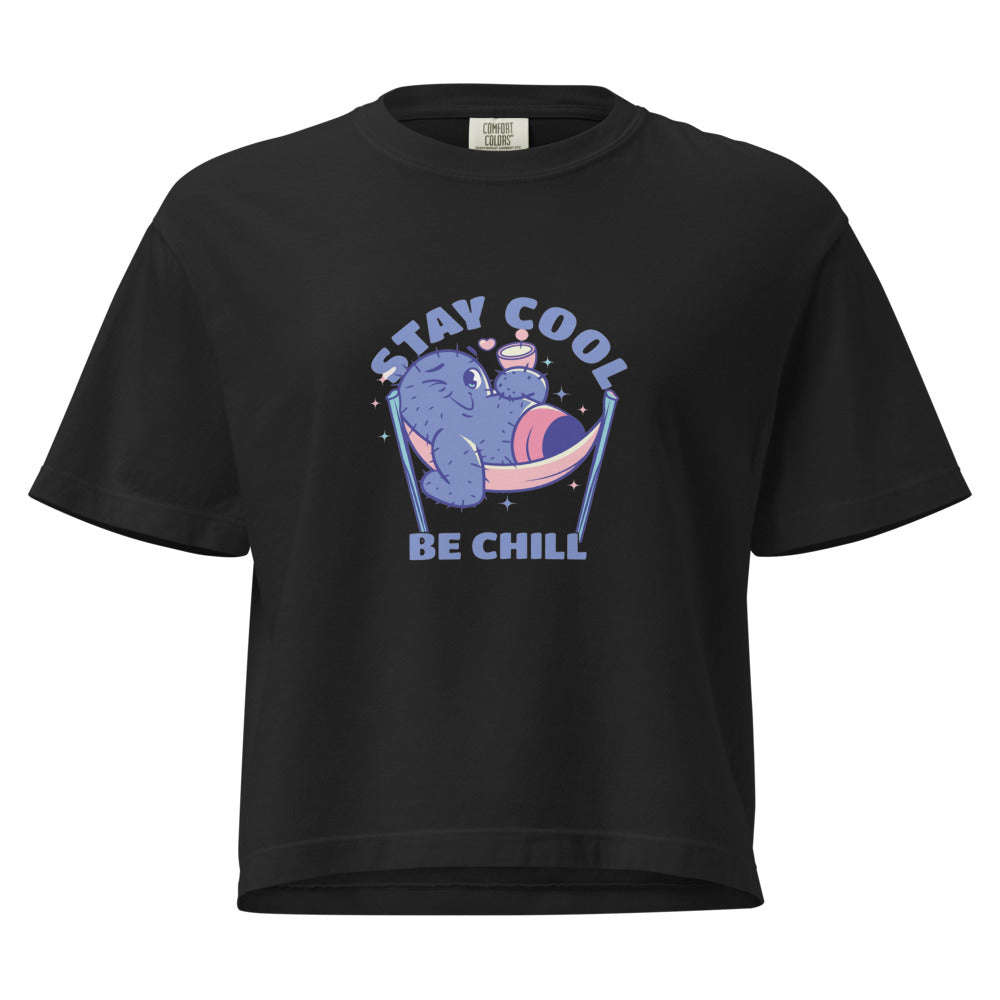Stay cool be chill | Women's Heavyweight Boxy T-Shirt | Comfort Colors 3023CL