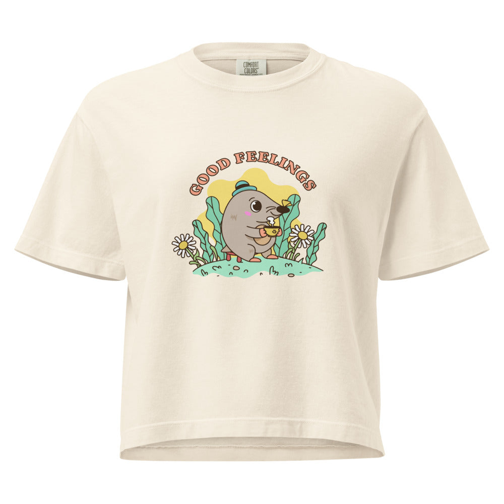 Good feelings | Women's Heavyweight Boxy T-Shirt | Comfort Colors 3023CL