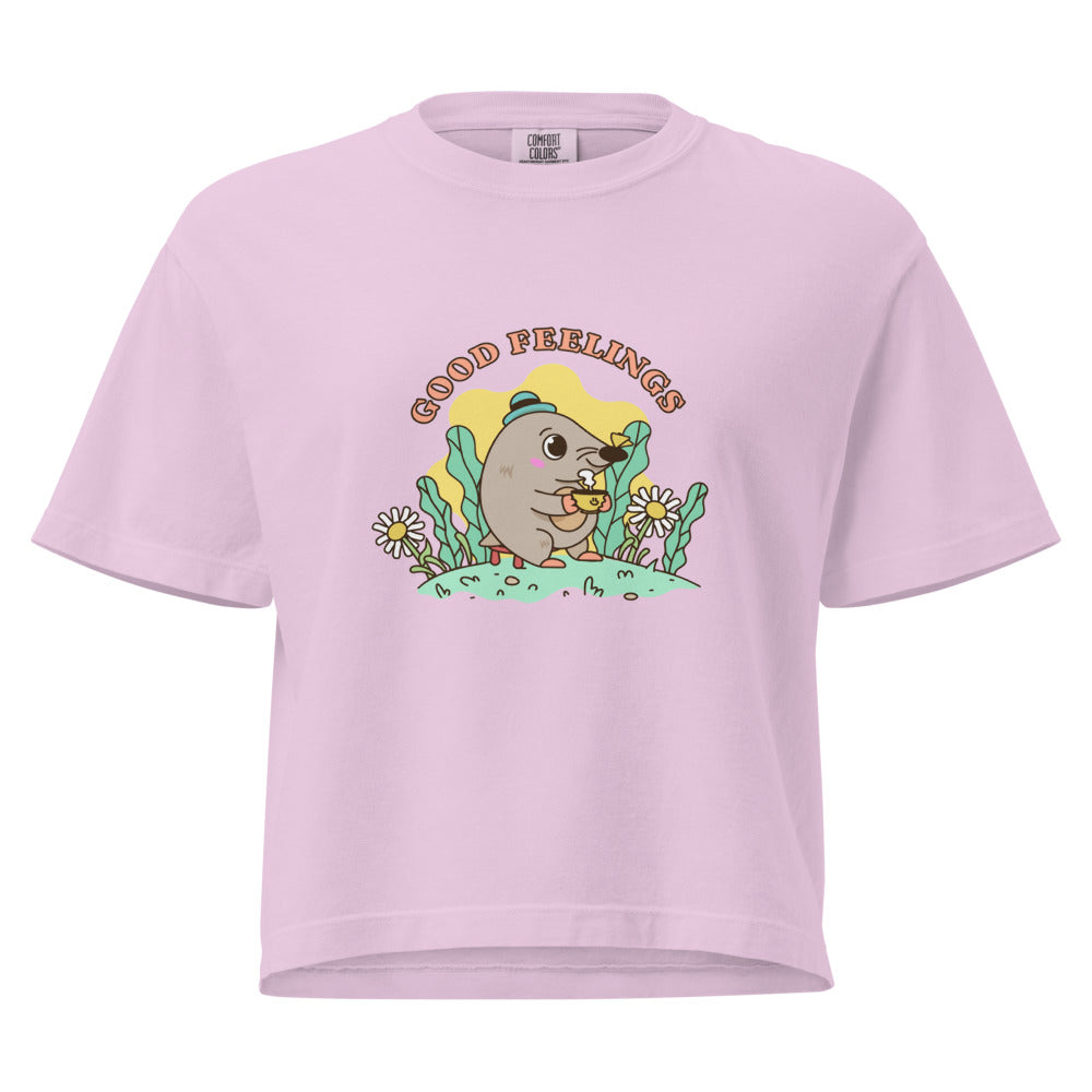 Good feelings | Women's Heavyweight Boxy T-Shirt | Comfort Colors 3023CL