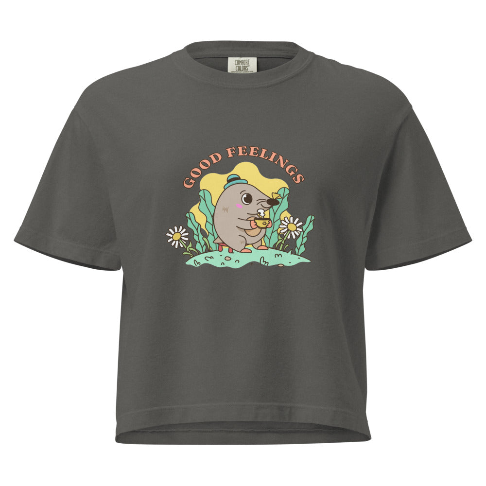 Good feelings | Women's Heavyweight Boxy T-Shirt | Comfort Colors 3023CL