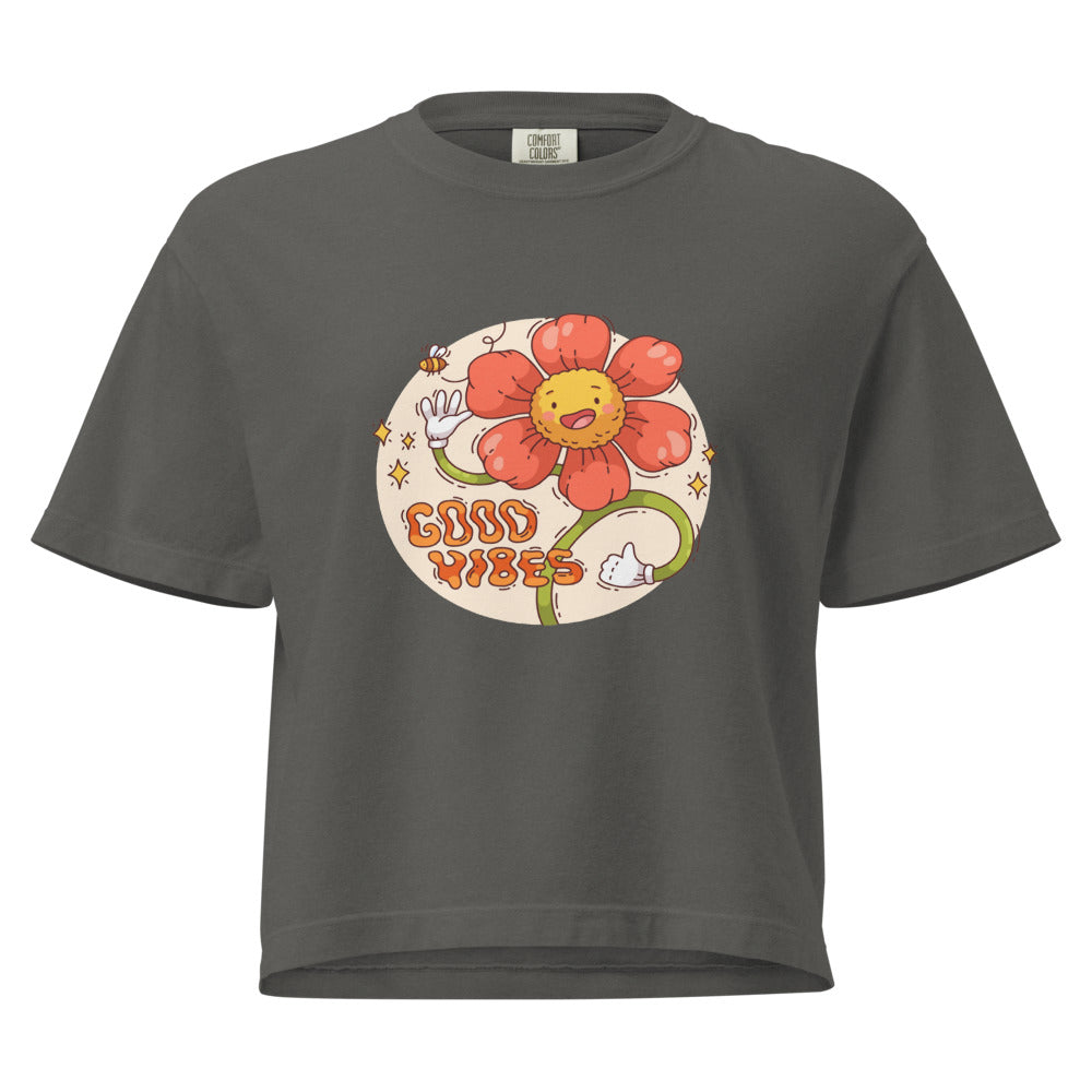 Good vides | Women's Heavyweight Boxy T-Shirt | Comfort Colors 3023CL
