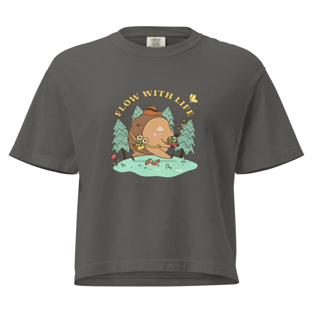 Flow with life | Women's Heavyweight Boxy T-Shirt | Comfort Colors 3023CL
