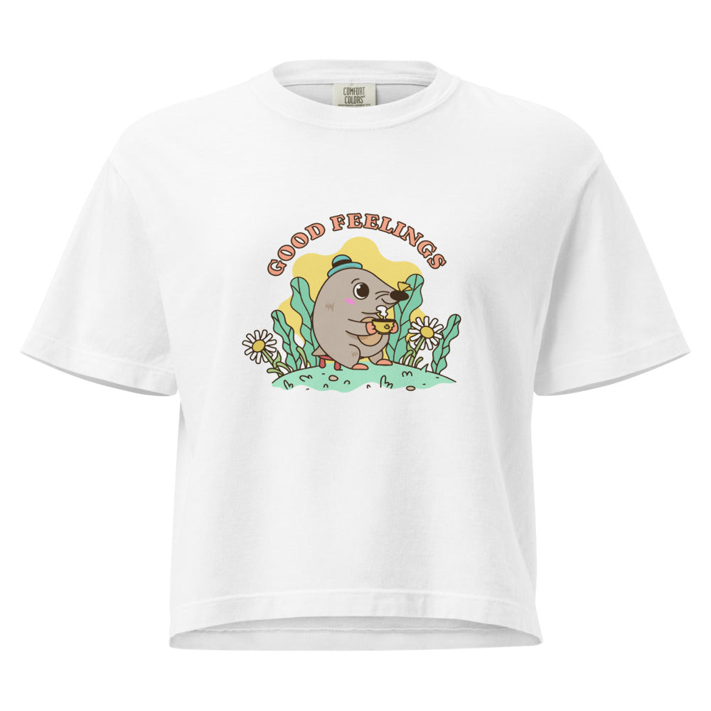 Good feelings | Women's Heavyweight Boxy T-Shirt | Comfort Colors 3023CL