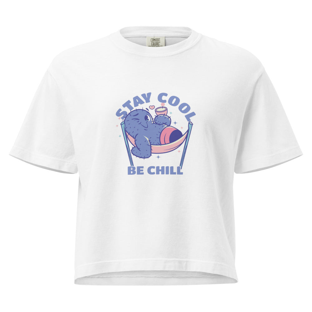 Stay cool be chill | Women's Heavyweight Boxy T-Shirt | Comfort Colors 3023CL