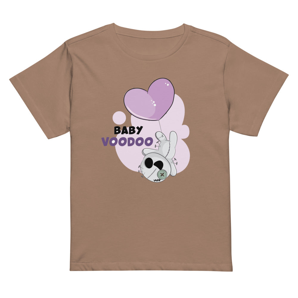 Ted heart - Baby voodoo | Women's High-Waisted Tee | Cotton Heritage OW1086
