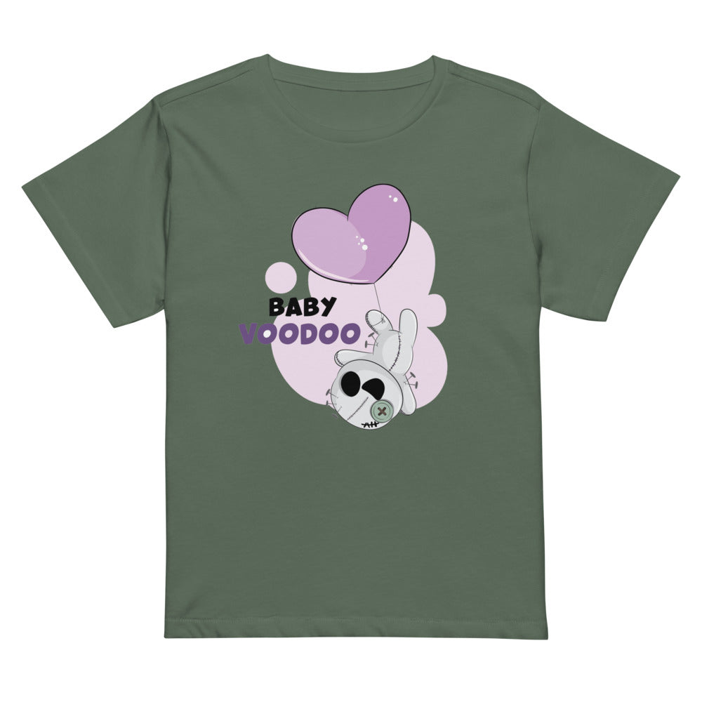 Ted heart - Baby voodoo | Women's High-Waisted Tee | Cotton Heritage OW1086