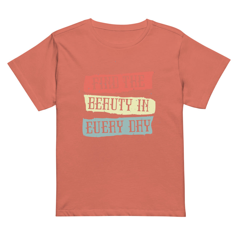 Find the beauty in every day | Women's High-Waisted Tee | Cotton Heritage OW1086