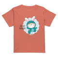 Green rabbit - HIP HIP HOORAAAY | Women's High-Waisted Tee | Cotton Heritage OW1086