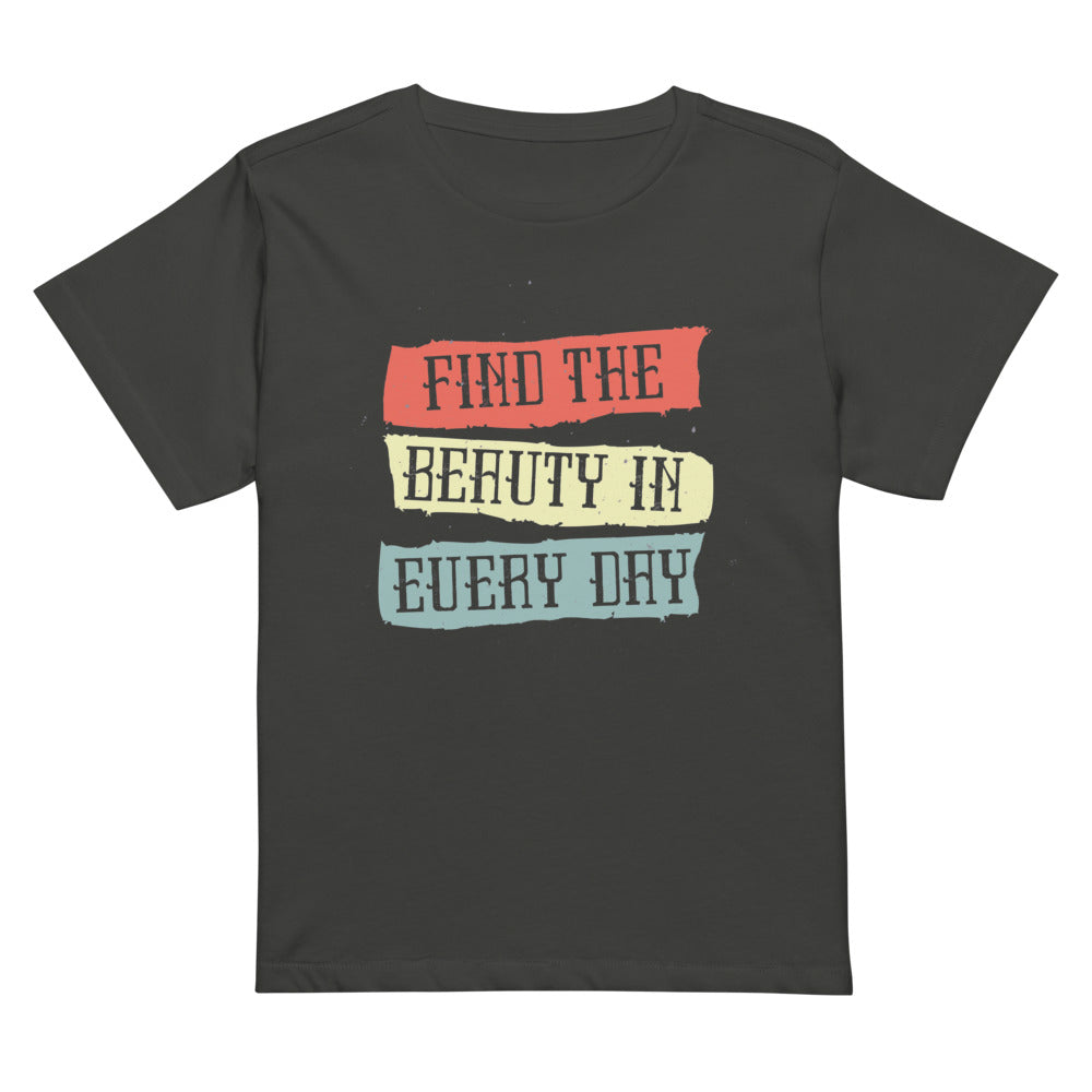 Find the beauty in every day | Women's High-Waisted Tee | Cotton Heritage OW1086