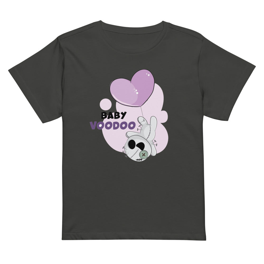 Ted heart - Baby voodoo | Women's High-Waisted Tee | Cotton Heritage OW1086