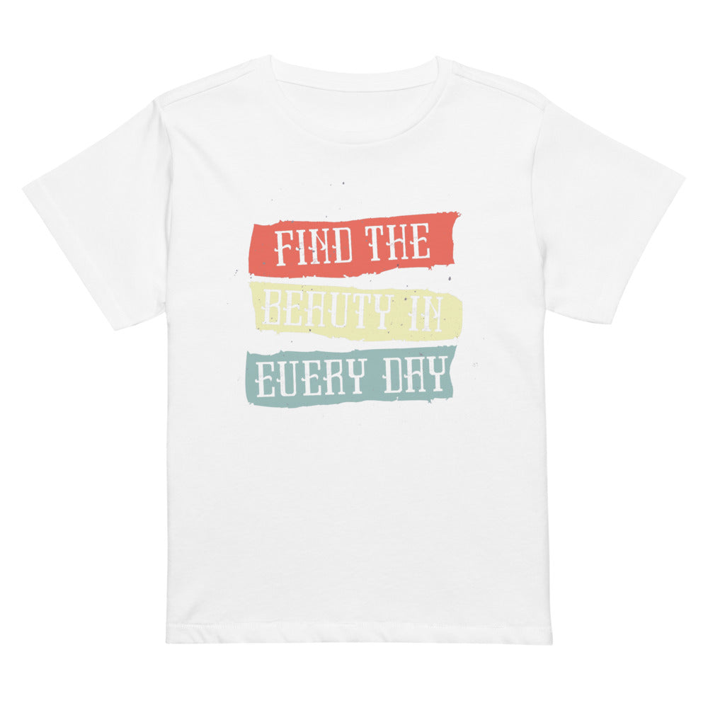 Find the beauty in every day | Women's High-Waisted Tee | Cotton Heritage OW1086