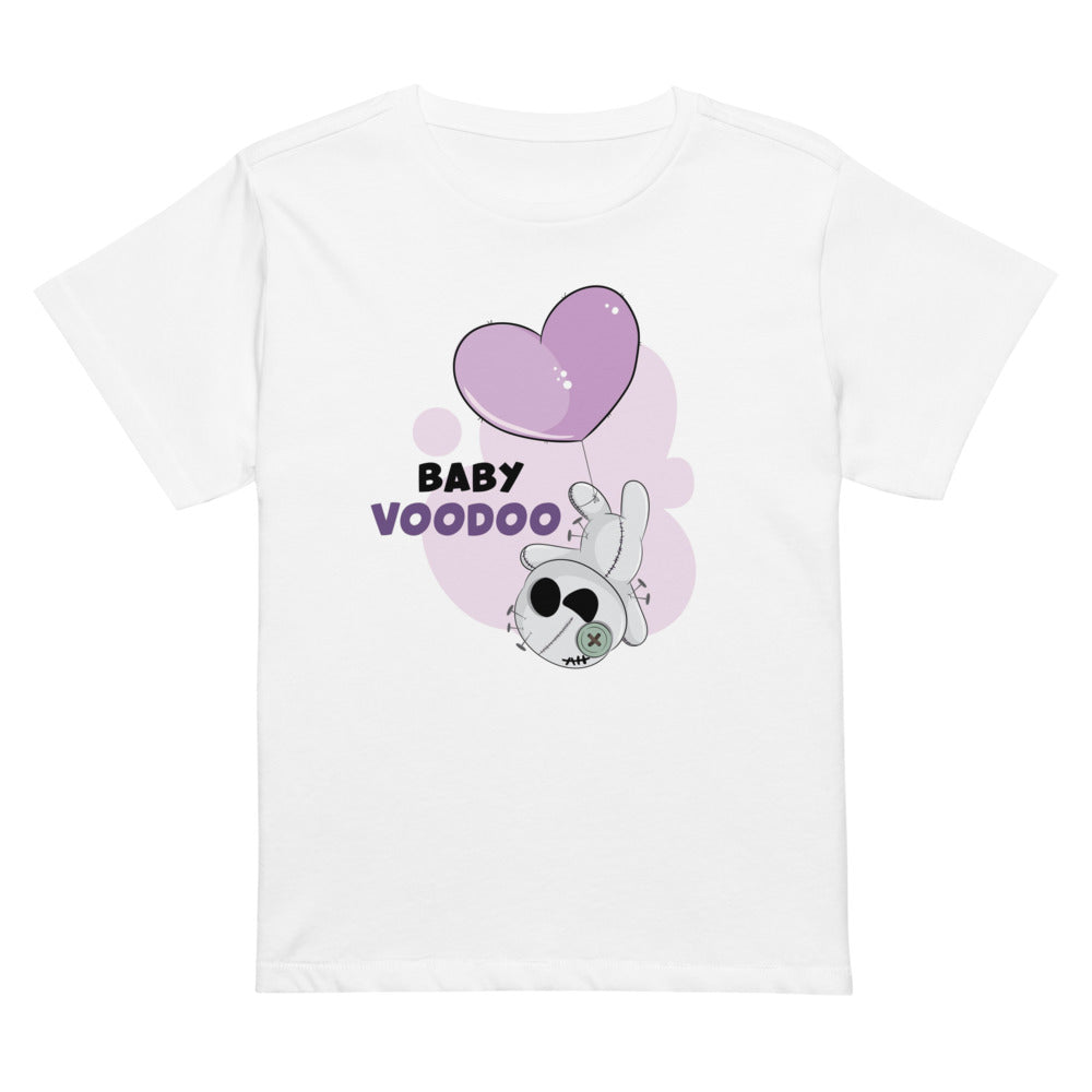 Ted heart - Baby voodoo | Women's High-Waisted Tee | Cotton Heritage OW1086