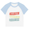 Find the beauty in every day | Women's Micro Rib Raglan Baby Tee | Bella + Canvas 1201