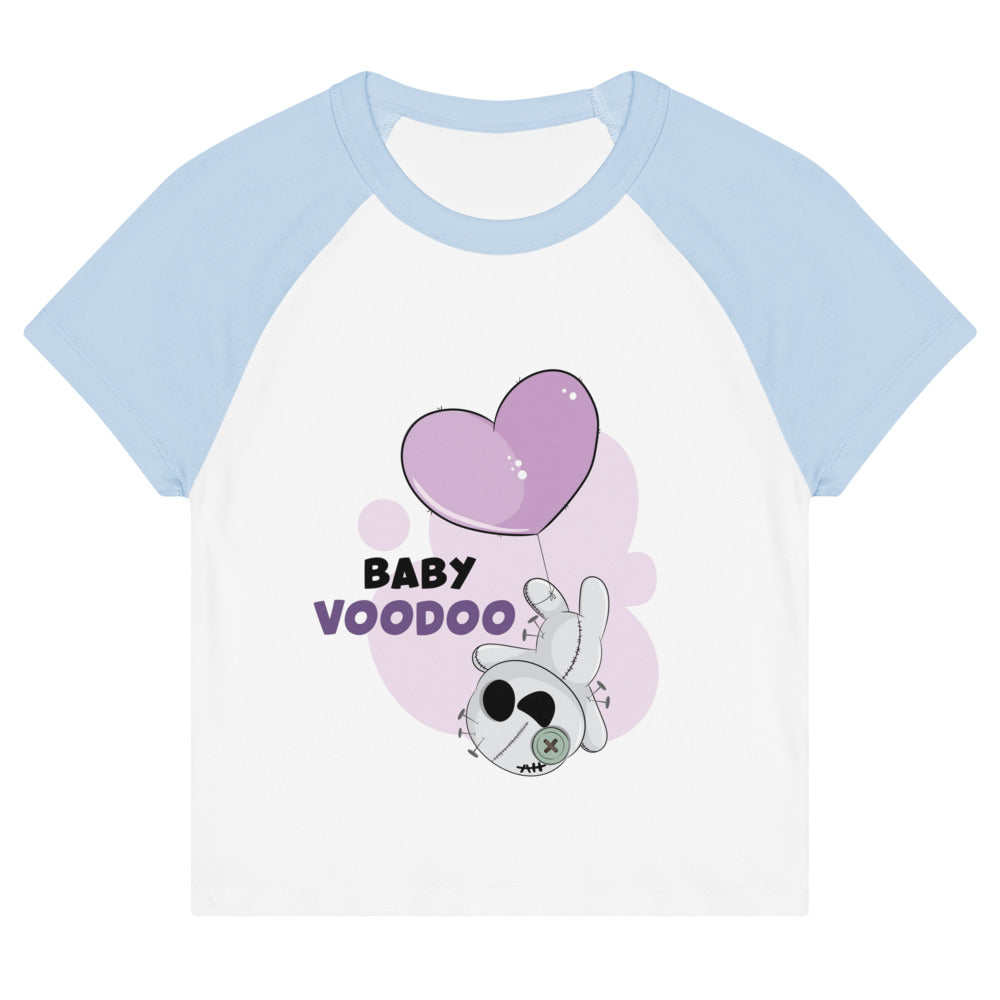 Ted heart - Baby voodoo | Women's Micro Rib Raglan Baby Tee | Bella + Canvas 1201
