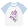 Ted heart - Baby voodoo | Women's Micro Rib Raglan Baby Tee | Bella + Canvas 1201