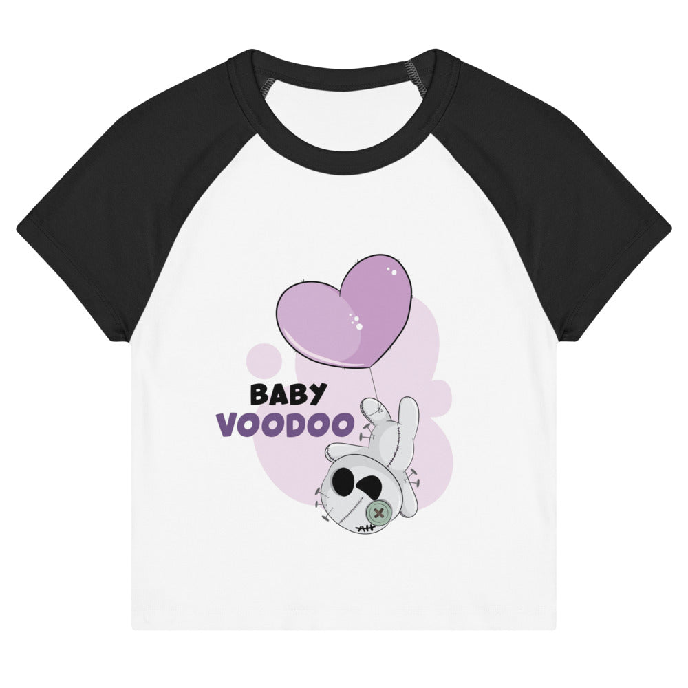 Ted heart - Baby voodoo | Women's Micro Rib Raglan Baby Tee | Bella + Canvas 1201