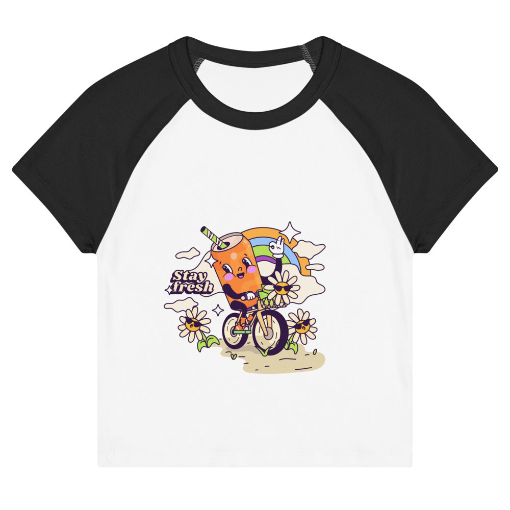 Stay fresh | Women's Micro Rib Raglan Baby Tee | Bella + Canvas 1201