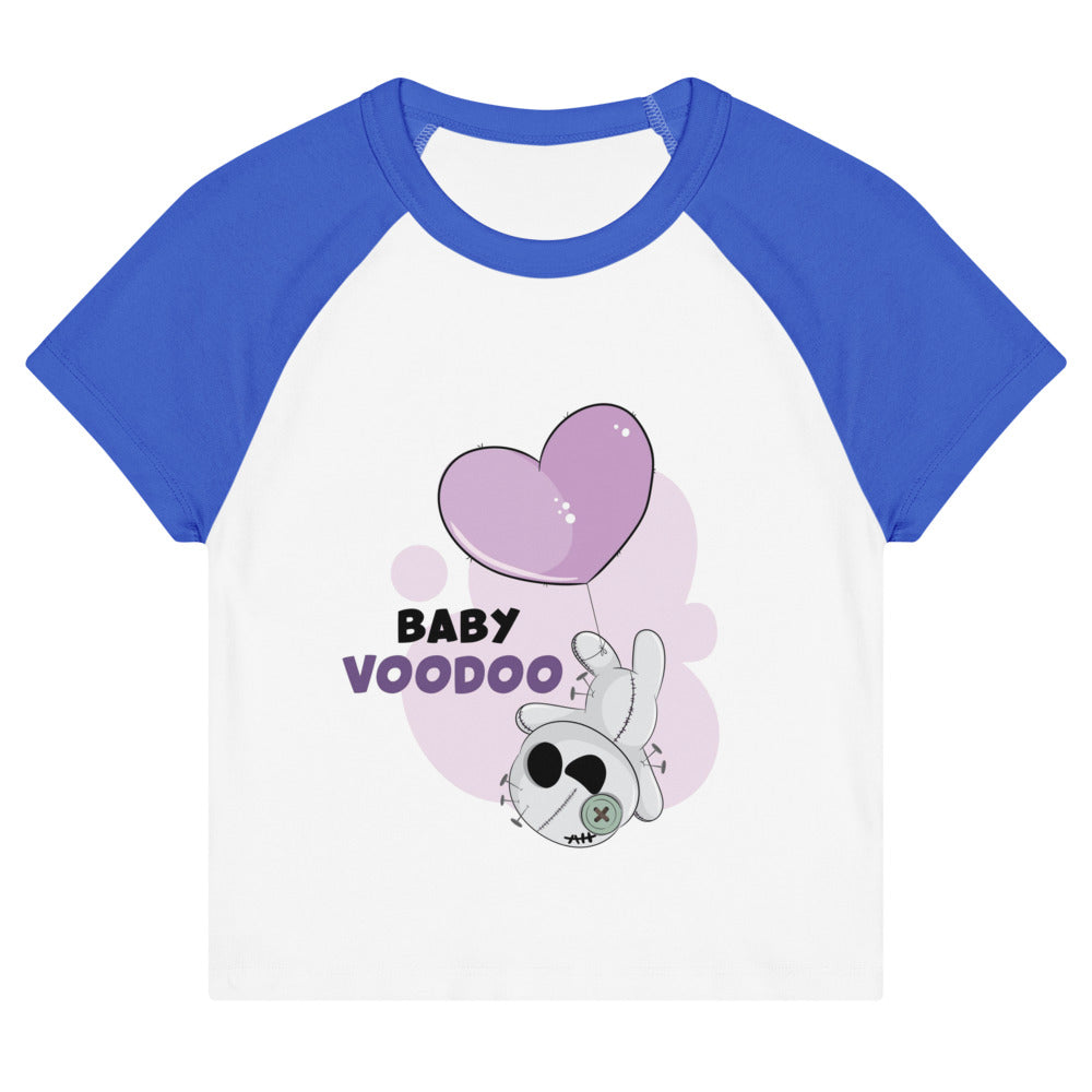 Ted heart - Baby voodoo | Women's Micro Rib Raglan Baby Tee | Bella + Canvas 1201