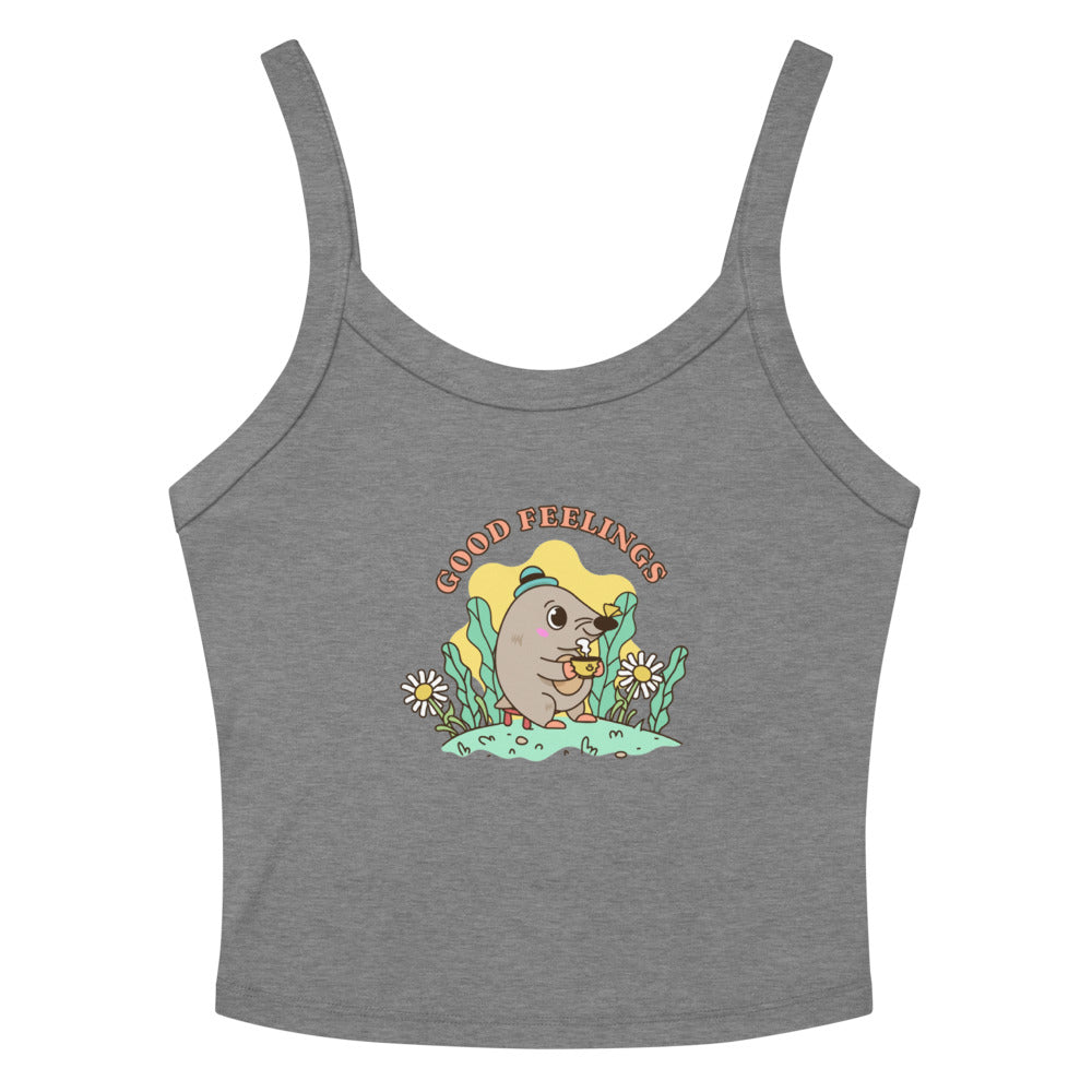 Good feelings | Women's Micro-Rib Tank Top | Bella Canvas 1012