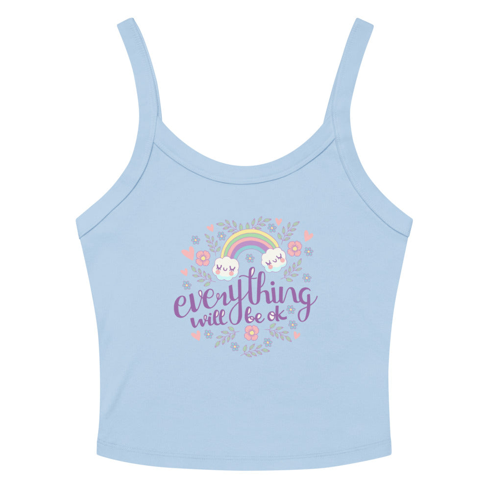 Rainbow - Everything will be ok | Women's Micro-Rib Tank Top | Bella Canvas 1012