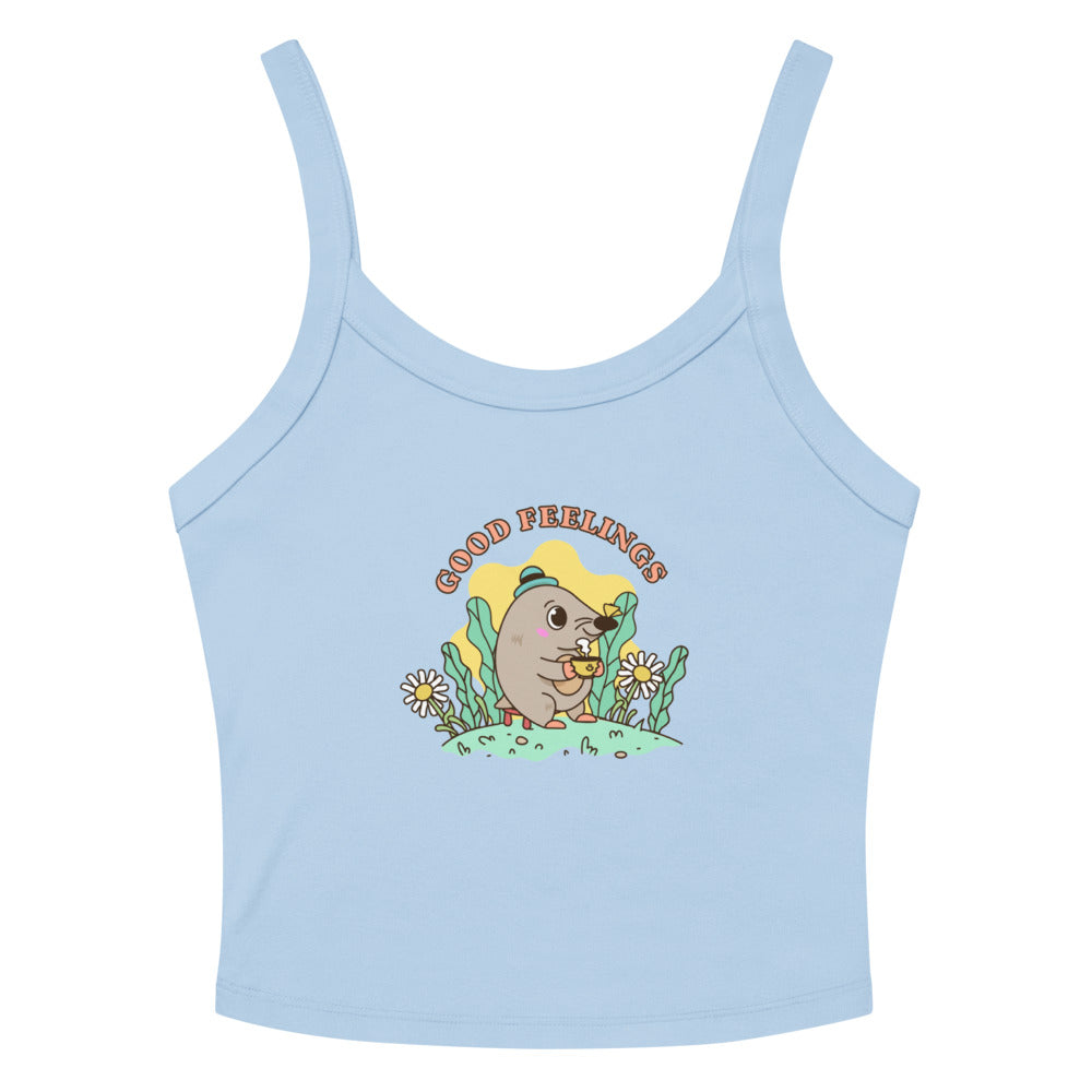 Good feelings | Women's Micro-Rib Tank Top | Bella Canvas 1012