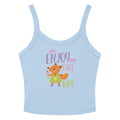 Orange fox - Ẹnoy the day | Women's Micro-Rib Tank Top | Bella Canvas 1012